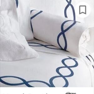 Matouk Providence King duvet set in collana navy